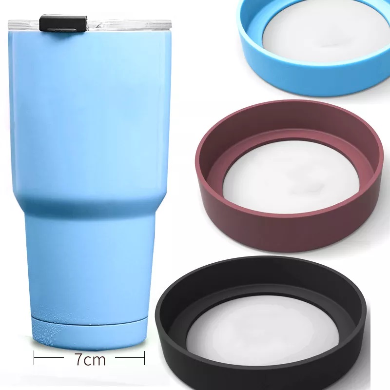 Silicone Coasters 60mm 65mm 70mm Dia for 30oz 20oz Vacuum Tumbler Water Bottle Bottom Non-Slip h&m silicone pads