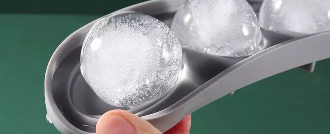 Square Ice Cube Maker Mold Trays Custom Round Ice Cream Mould Silicone Ice Cube Tray With Lid