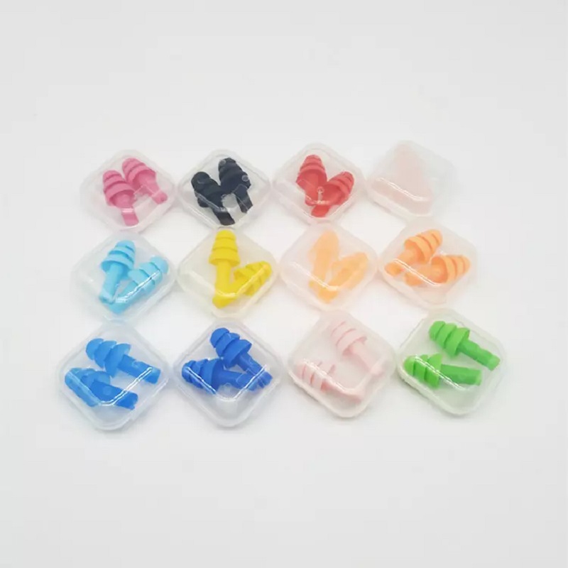 Silicone ear plugs noise reduction waterproof swimming learning sleeping earplugs