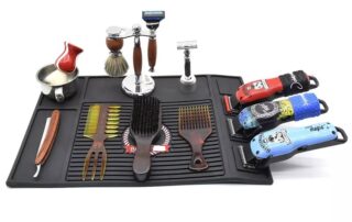 Barber Heat Resistant Mat Salon Tool Holder Silicone Mat barber shop silicone hair products