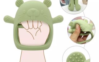 Food Grade New Teething Toys BPA Free Never Drop Wrist Silicone Teether Baby silicone animals