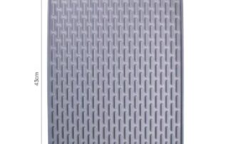 Non-Slip Silicone Dish Drying Mat heat resistant Silicone Protector pad for Kitchen Countertops