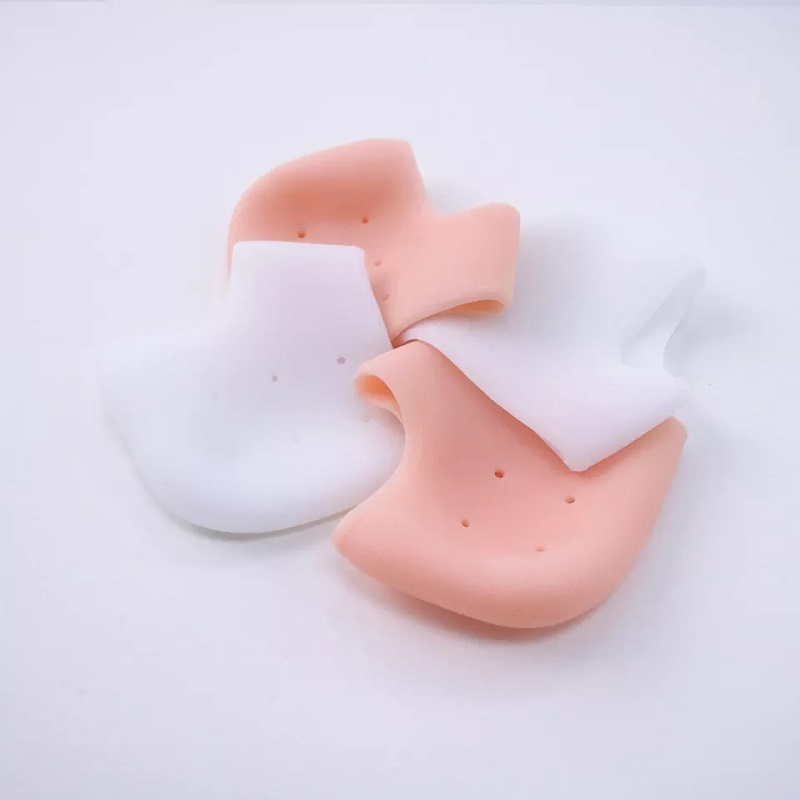 Repair Dry Cracked Heels and Reduce Pains of Plantar Fasciitis Reused Heel Sleeves Breathable Silicone Heel Protectors