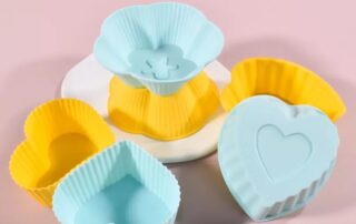 Silicone Cupcake Liners Reusable Baking Cups Nonstick Easy Clean Pastry Muffin silicone heart mold
