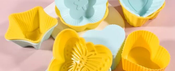 Silicone Cupcake Liners Reusable Baking Cups Nonstick Easy Clean Pastry Muffin silicone heart mold