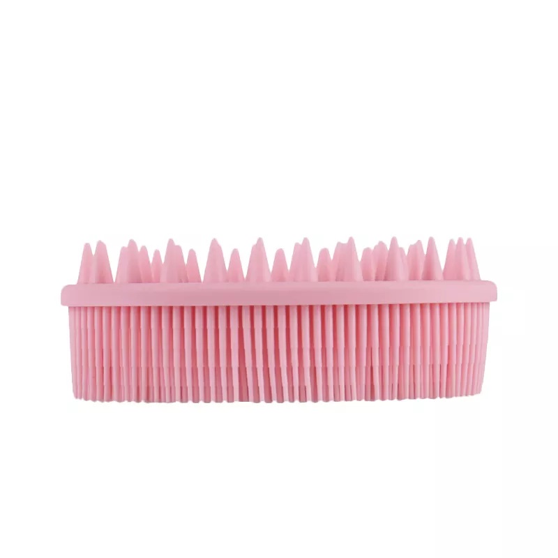 Silicone Head Massager Shampoo Brush Body Brush for Wet Dry Brushing Silicone Body Scrubber