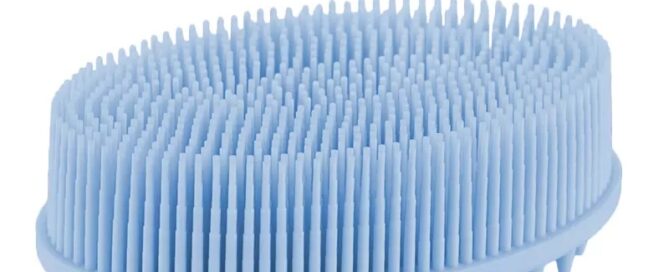 Silicone Head Massager Shampoo Brush Body Brush for Wet Dry Brushing Silicone Body Scrubber