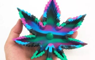 Smoking Bowl Accessory Silicone Pot Maple Leaf Trays Cigarette Ashtray With Tapping Center