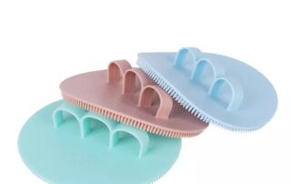 Soft Exfoliating Scrubber Brush Silicone Bath Shower Body Brush Dry Skin Brushing Glove Loofah