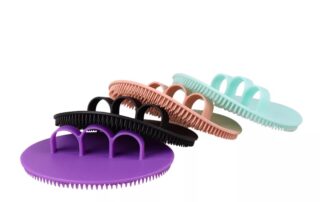 Soft Exfoliating Scrubber Brush Silicone Bath Shower Body Brush Dry Skin Brushing Glove Loofah