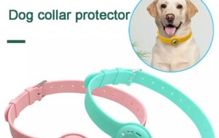 Soft Silicone Airtag Case belt silicone Dog Collars Gps Tracking Dog Pet Collar