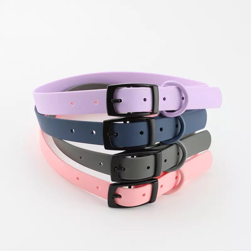 Strong Outdoor Silicone Anti Slip Pet Collar Long Silicone Waterproof Dog Leash silicone dog collar