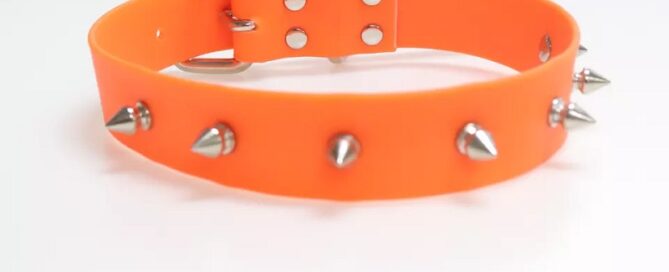 Strong Outdoor Silicone Anti Slip Pet Collar Long Silicone Waterproof Dog Leash silicone dog collar