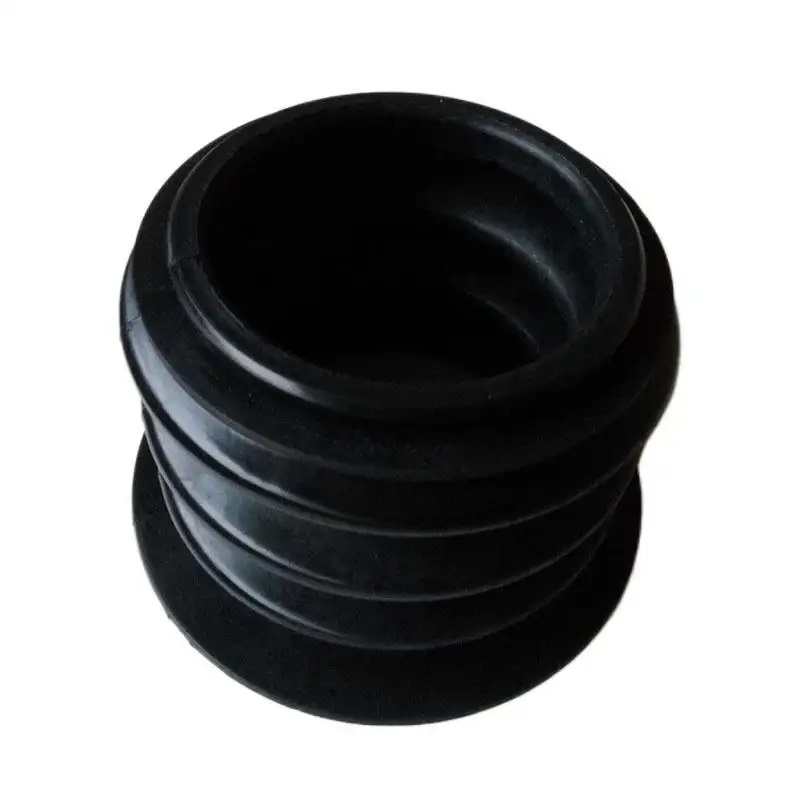 Rubber circular fan outlets cover the spring shaft coupling for the door