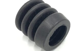 Rubber circular fan outlets cover the spring shaft coupling for the door