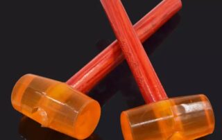 Wooden handle flooring tile installation white double-headed rubber mallet hammer