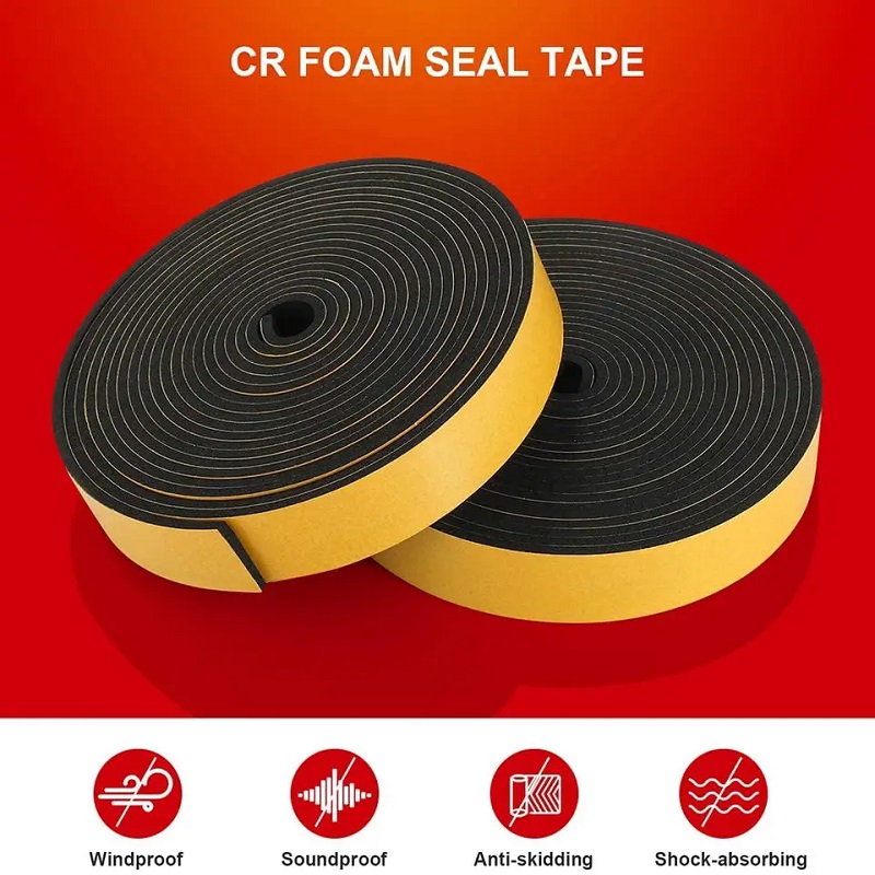 EVA Foam Self-Adhesive Sealing Strip Water Resisting weather stripping EPDM Foam Tape 