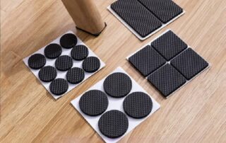 Non-Slip Furniture Pads Furniture Grippers Anti-Skid Furniture Hardwood Floors Protecting Self-Adhesive Rubber Feet
