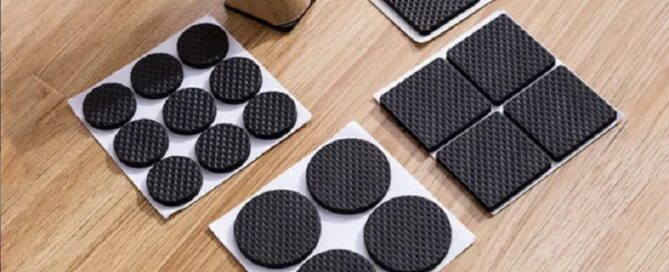 Non-Slip Furniture Pads Furniture Grippers Anti-Skid Furniture Hardwood Floors Protecting Self-Adhesive Rubber Feet