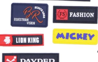 PVC round patch rubber drop plastic label environment-friendly soft silicone customized trademark patch