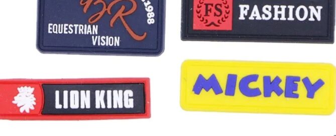 PVC round patch rubber drop plastic label environment-friendly soft silicone customized trademark patch