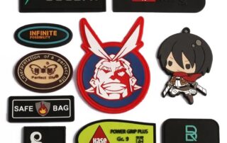 PVC round patch rubber drop plastic label environment-friendly soft silicone customized trademark patch