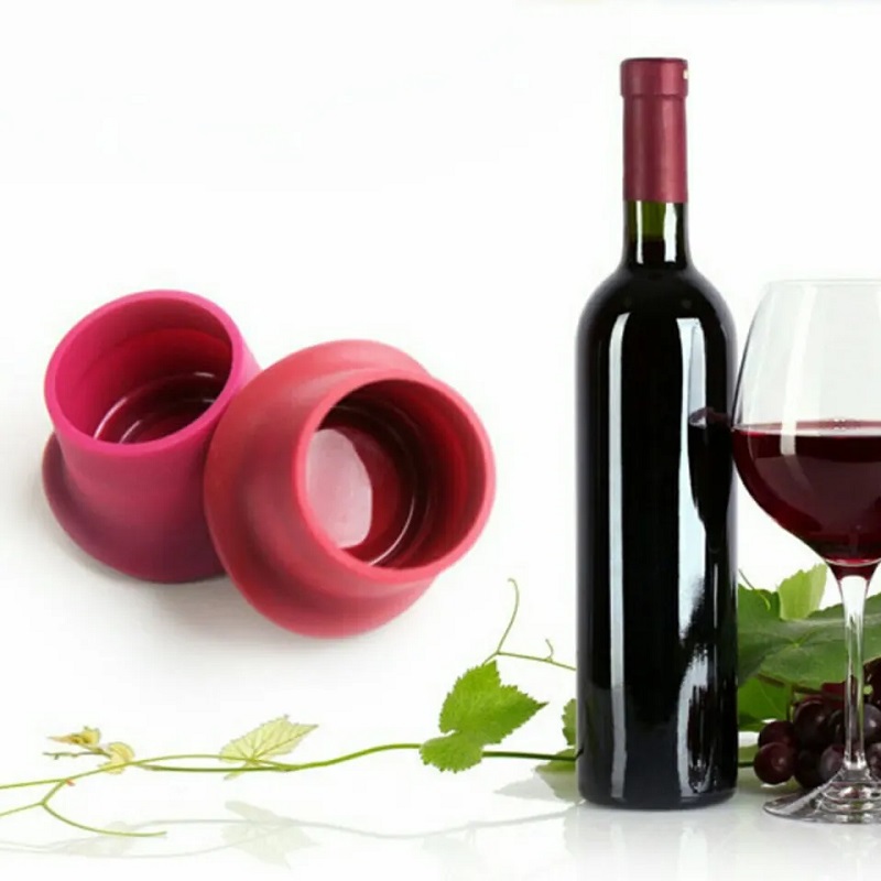 Silicone Wine Stoppers Airtight Seal Rubber Cork On Wine Bottles Reusable Beer Bottle Cover