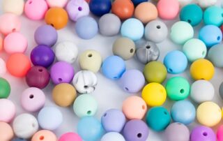Silicone teething bead loose beads for baby teether and nursing or jewelry necklace