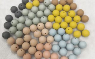 Silicone teething bead loose beads for baby teether and nursing or jewelry necklace