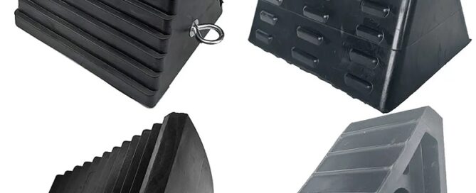 Durable Solid Truck Motorcycle Wheel Chock Stand Rubber Wheel Chock For Most Vehicles
