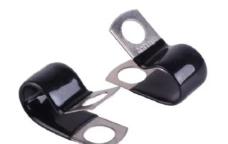 High Quality 304 Stainless Steel P Type Clip Hose Clamp With Rubber Lined Rubber Fitting Hose Clamp