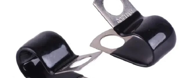 High Quality 304 Stainless Steel P Type Clip Hose Clamp With Rubber Lined Rubber Fitting Hose Clamp