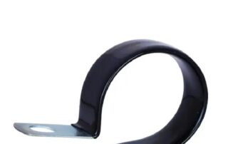 High Quality 304 Stainless Steel P Type Clip Hose Clamp With Rubber Lined Rubber Fitting Hose Clamp