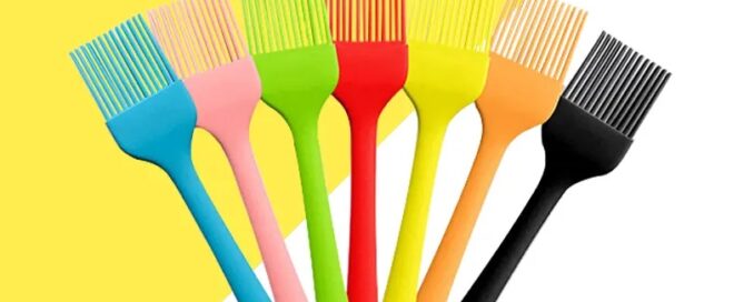 LFGB Approval Revlon Heated Silicone Brush Silicone Brush Scalp Rubber 21CM