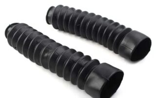 Motorcycle Universal Black Rubber Front Fork Dust Cover Boots Shock Absorber