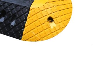 Reflective Yellow/Black Traffic Rubber Speed Hump Reducer Rubber Speed Bumps