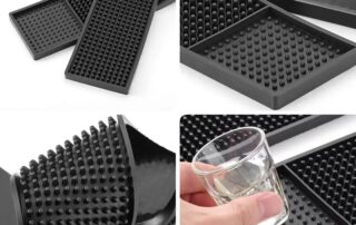 Custom Logo anti-slip bar mat rubber bar pad bar mat silicone beer silicon rubber mat