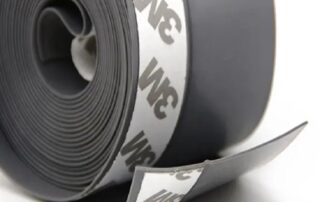 3M Adhesive Silicone Rubber Door Bottom Seals Weatherstripping Sealing Strips Transparent 25mm Weather Strip