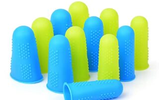 Anti-slip soft silicone rubber finger cover finger protector green silicone finger sleeve caps
