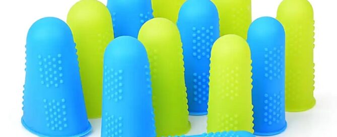 Anti-slip soft silicone rubber finger cover finger protector green silicone finger sleeve caps