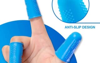 Anti-slip soft silicone rubber finger cover finger protector green silicone finger sleeve caps