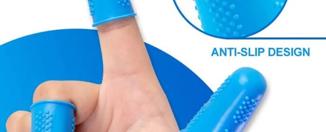 Anti-slip soft silicone rubber finger cover finger protector green silicone finger sleeve caps