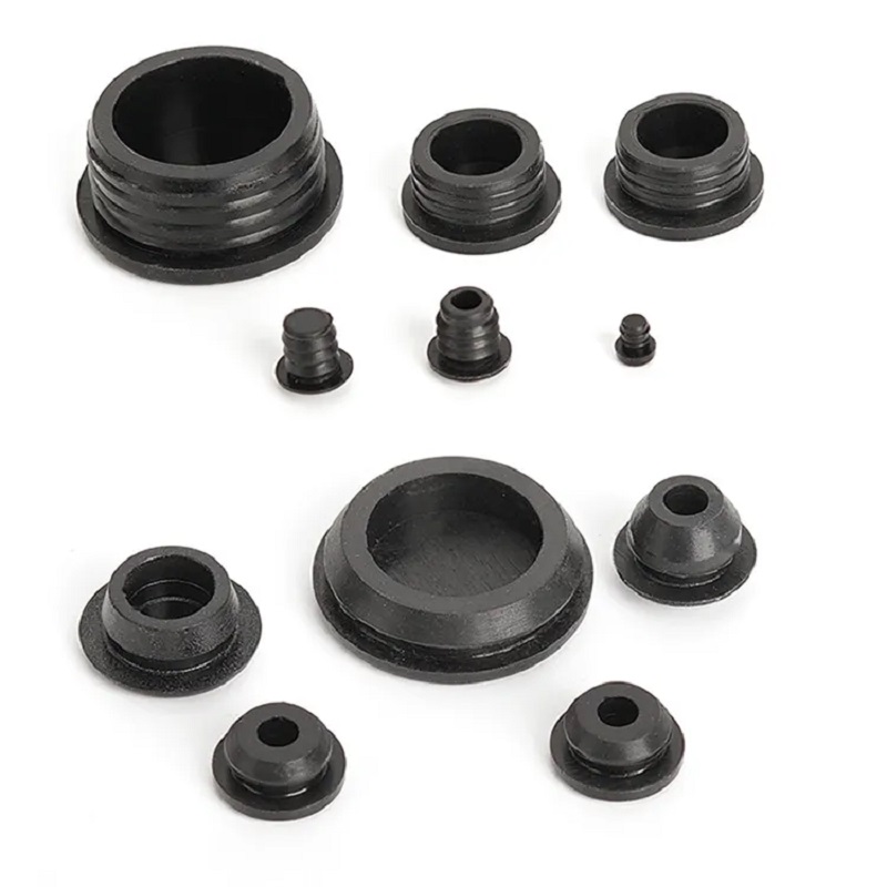 Custom food grade silicone EPDM NBR rubber grommet plug rubber stopper tapered plug hole