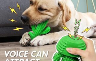 Dog Toothbrush Rubber Rod Dog Squeaky Dental Care Toothbrush Aggressive Dog Chew Toys