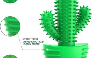 Dog Toothbrush Rubber Rod Dog Squeaky Dental Care Toothbrush Aggressive Dog Chew Toys