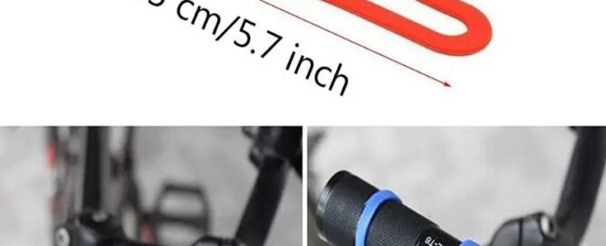 Durable Silicone Strap Rubber Tie Down Straps Bicycle Torch Light Water Bottle Holder