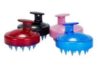 Hair Shampoo Brush HEETA Scalp Care Hair Brush with Soft Silicone Scalp Massager