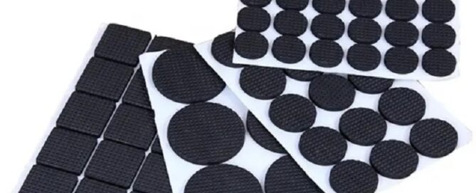 Heat Resistance Self Adhesive Mat Sticky Silicon Rubber Laptop Anti Slip Backer Foot Protection Pads For Chair Leg