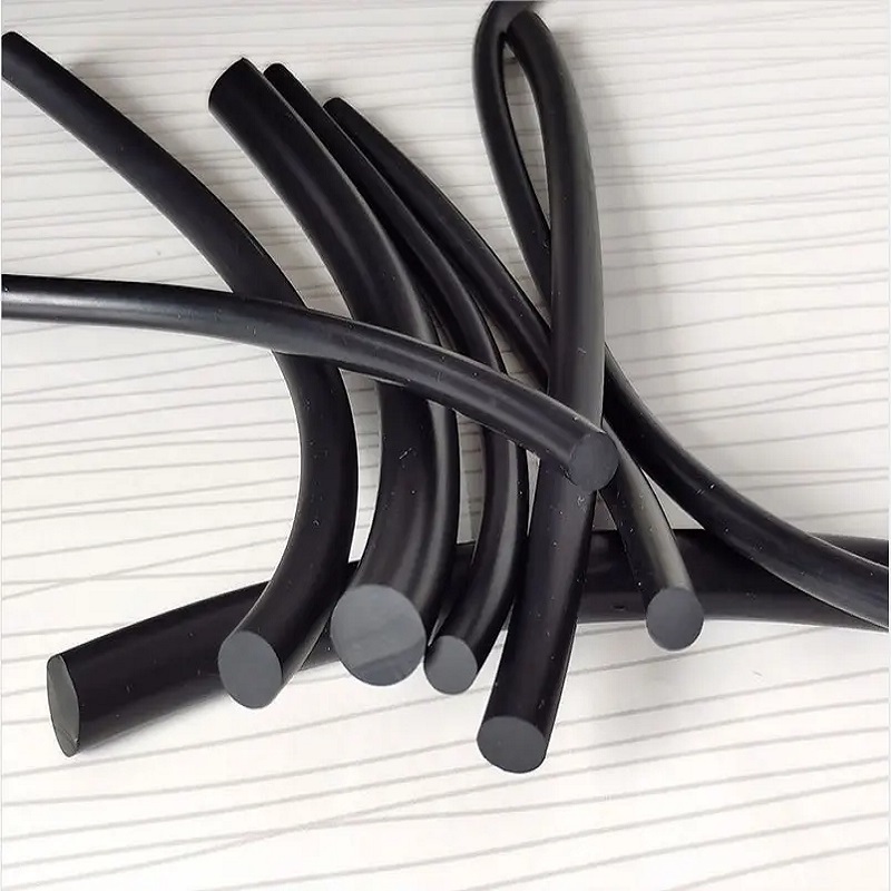 Heat-resistant flexible elastic silicone rubber rod 2mm 3mm 4mm 5mm rope sealing cord strip