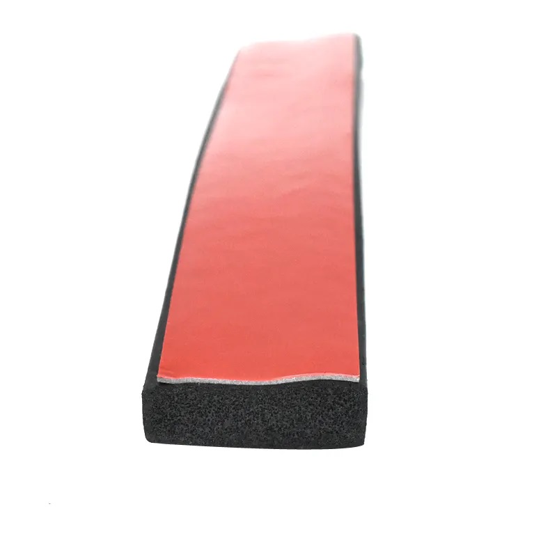 OEM EPDM self-adhesive sealing strip waterproof EPDM rubber single-sided adhesive black EPDM sponge strip